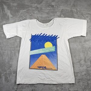 Vintage Nabisco Masters Shirt Mens Small Fila Tennis Madison Square Garden 80s